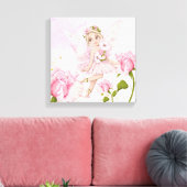 Fairy Illustrations Baby Girl Kinderzimmer Leinwanddruck (Insitu (Wohnzimmer))
