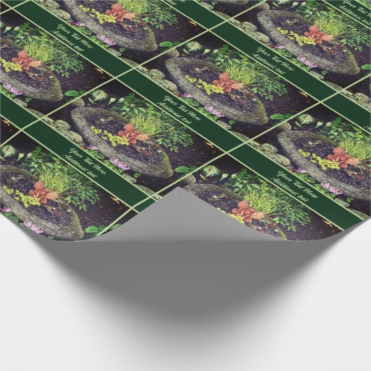 Fairy im Blumengarten Personalisiert Geschenkpapier (Ecke)