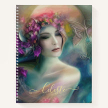 Fairy im Blumengarten Wasserfarbe