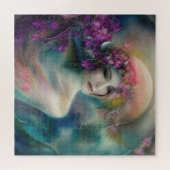 Fairy im Blumengarten Wasserfarbe Puzzle (Horizontal)