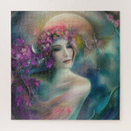 Fairy im Blumengarten Wasserfarbe Puzzle