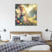 Fairy im Garten Leinwanddruck (Insitu (Schlafzimmer))