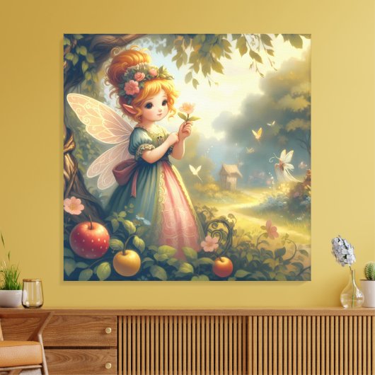 Fairy im Garten Leinwanddruck (Insitu (Wohnzimmer))