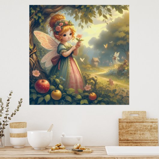 Fairy im Garten Poster (Küche)