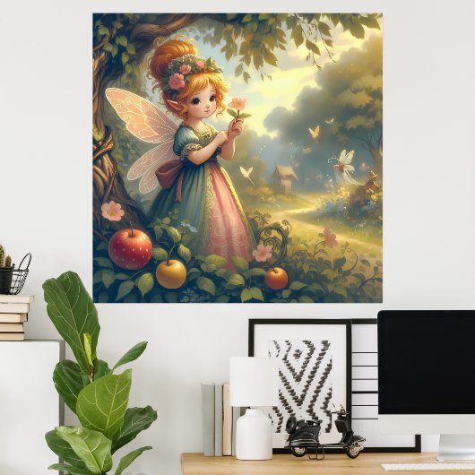 Fairy im Garten Poster (Heimbüro)