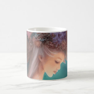 Fairy im Mondlichtgarten Wasserfarbe Kaffeetasse