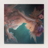 Fairy im Mondlichtgarten Wasserfarbe Puzzle (Horizontal)