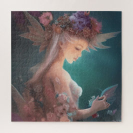 Fairy im Mondlichtgarten Wasserfarbe Puzzle