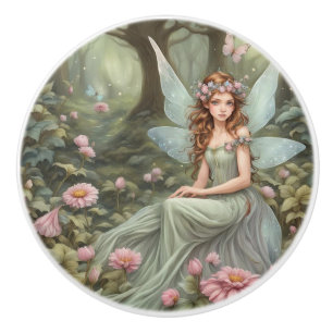 Fairy im Wald Keramikknauf