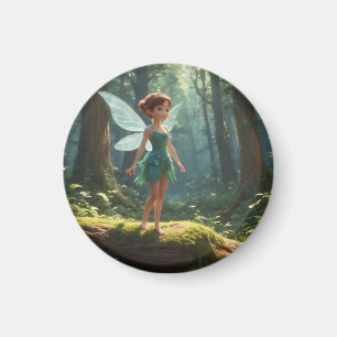 Fairy im Wald zum Geburtstag Magnet