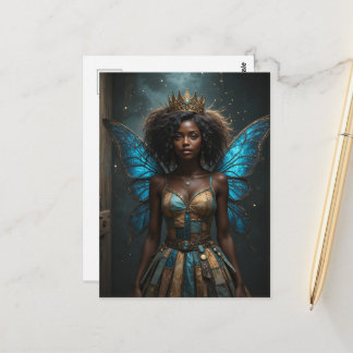 Fairy in an Upcycled Dress Postkarte