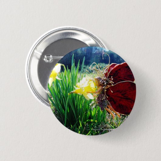 Fairy in den Affodien Button (Vorne & Hinten)