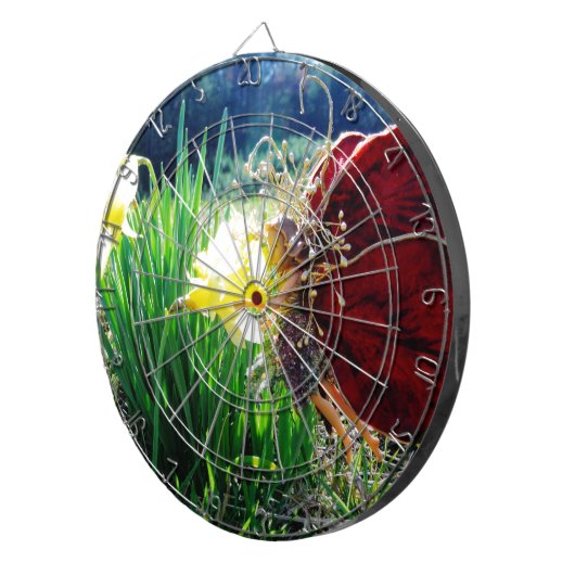 Fairy in den Affodien Dartscheibe (Vorderseite rechts)