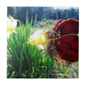 Fairy in den Affodien Fliese (Vorderseite)