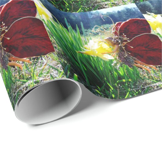 Fairy in den Affodien Geschenkpapier (Rolleneckpunkt)