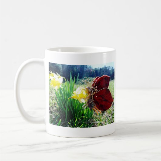 Fairy in den Affodien Kaffeetasse (Links)
