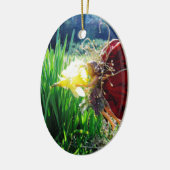 Fairy in den Affodien Keramik Ornament (Links)