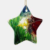 Fairy in den Affodien Keramik Ornament (Rechts)