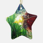 Fairy in den Affodien Keramik Ornament (Links)