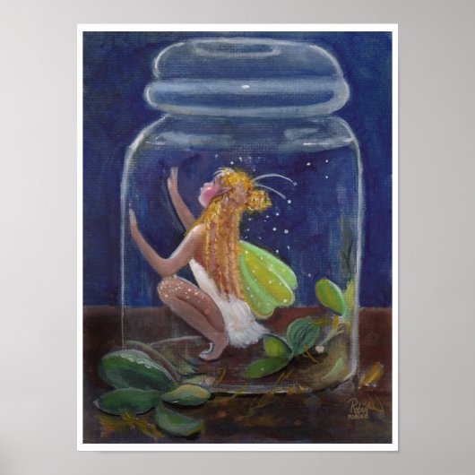 Fairy in einem Jar "rette mich" Poster (Vorne)