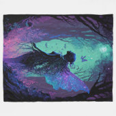 Fairy in einem magischen Wald Blanket Fleecedecke (Vorderseite (Horizontal))