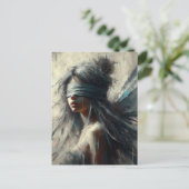 Fairy in einer Blindfalte Postkarte (Stehend Vorderseite)
