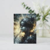 Fairy in einer Blindfalte Postkarte (Stehend Vorderseite)