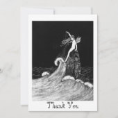 Fairy in Fairyland Vintag Art Dankeskarte (Vorderseite)