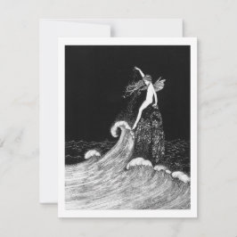 Fairy in Fairyland Vintag Art Mitteilungskarte