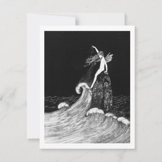 Fairy in Fairyland Vintag Art Mitteilungskarte (Vorderseite)