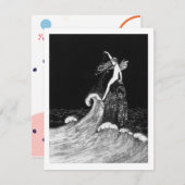 Fairy in Fairyland Vintag Art Mitteilungskarte (Vorne/Hinten)