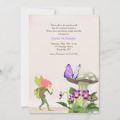 Fairy in Garden Einladung (Vorderseite)