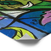 Fairy in gestaltetem Glasposter Poster (Ecke)