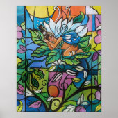 Fairy in gestaltetem Glasposter Poster (Vorne)