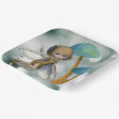 Fairy in Green Pappteller (Gewinkelt)