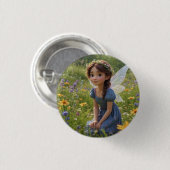 Fairy in Meadow Button (Vorne & Hinten)