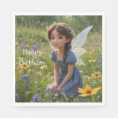 Fairy in Meadow Serviette (Vorderseite)