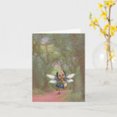 Fairy in the Forest Birthday Card Karte (Gelbe Blume)