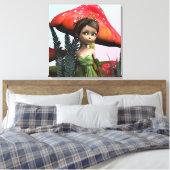 Fairy in Woodland Leinwanddruck (Insitu (Schlafzimmer))