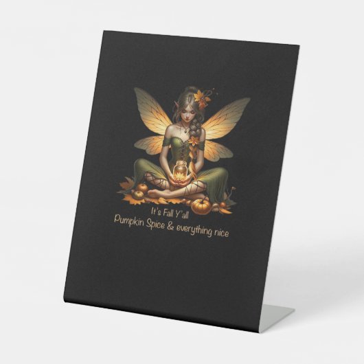 Fairy It's Fall Y’all Sockelschild (Vorderseite)