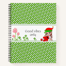 Fairy & Jade Tree Green Blätter Notebook Notizblock