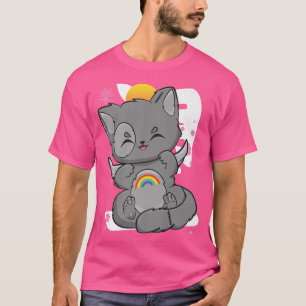 Fairy Kei mit Rainbow Niedlich Anime Neko Pastel G T-Shirt