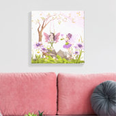 Fairy Kinderzimmer Décor Set 3 Canvas Print Leinwanddruck (Insitu (Wohnzimmer))
