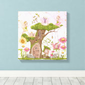 Fairy Kinderzimmer Décor Set 3 Leinwanddruck (Insitu (Holzboden))