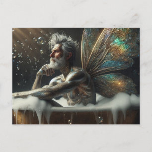 Fairy King nimmt ein Bad Postkarte