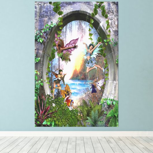 Fairy Kingdom Leinwanddruck (Insitu (Holzboden))