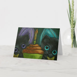 FAIRY KITTENS BIRTHDAY Card Karte