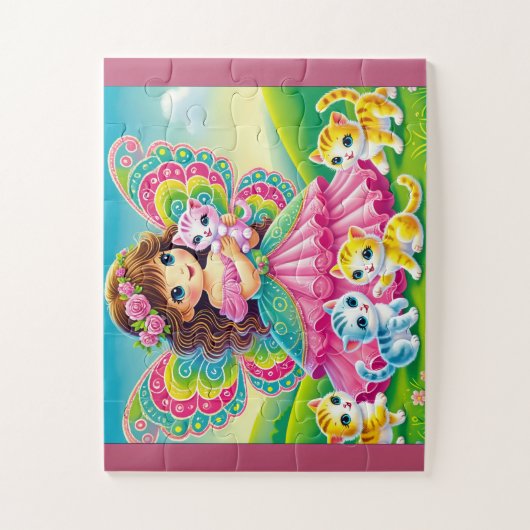 "FAIRY & KITTENS" JIGSAW PUZZLE (Vertikal)