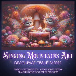 Fairy Kittens' Mushroom Teezeremonie auf dem Monte Seidenpapier