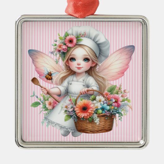 Fairy Koch Ornament Aus Metall (Vorne)